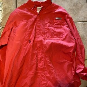 Men Columbia fishing shirt